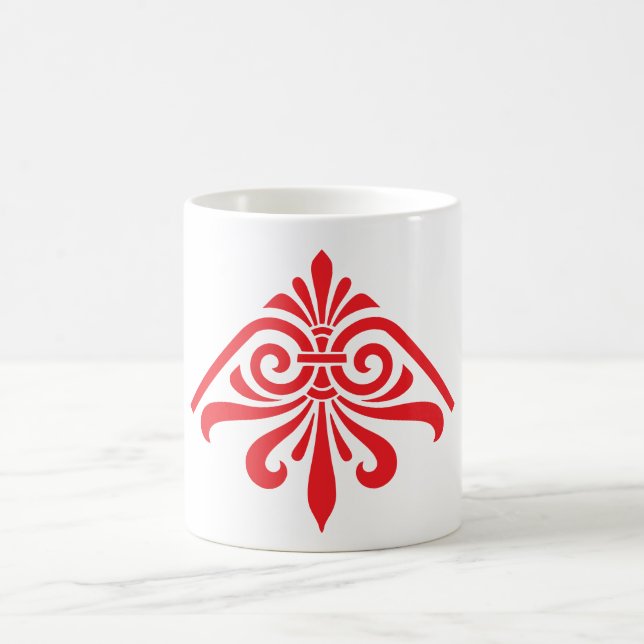 Taza De Café Mug floreciente griega vintage (Centro)