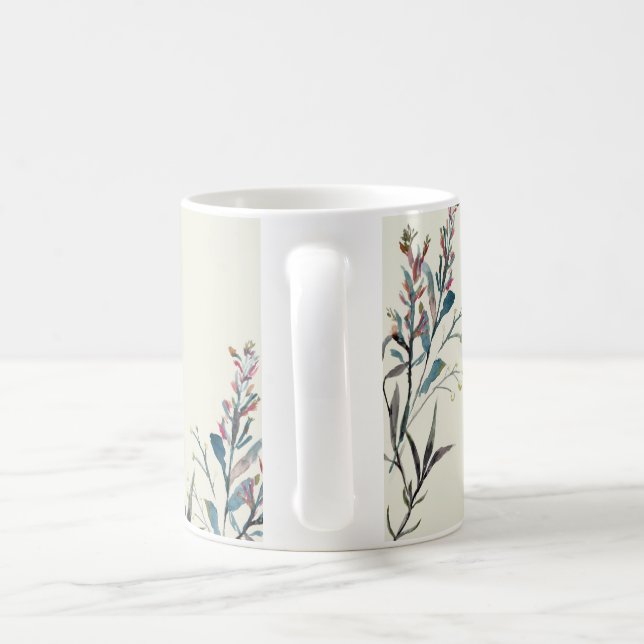 Taza De Café Mug. Flores silvestres prensadas (Mango)