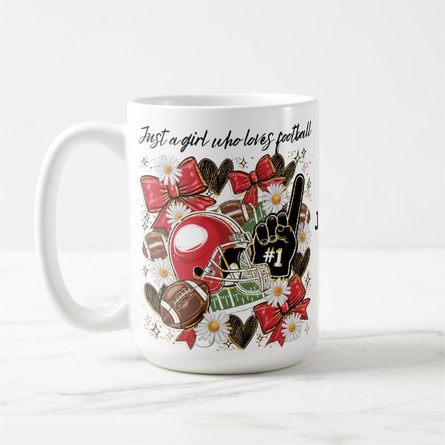 Taza De Café mug for women/girls football fans (Izquierda)