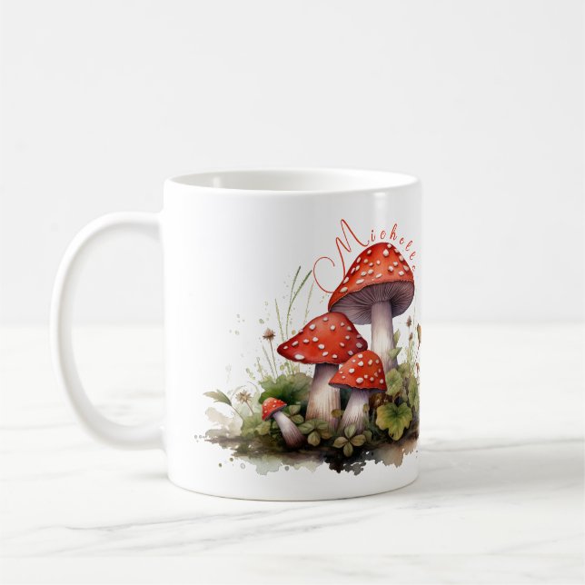 Taza De Café Mug forestal encantada - Personalizada (Izquierda)