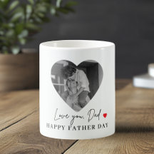 Mug fotográfico de amor personalizado de tu padre