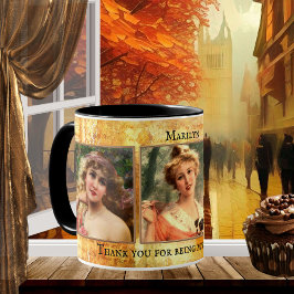 Taza De Café Mug fotográfico de la dama de honor de la vieja es