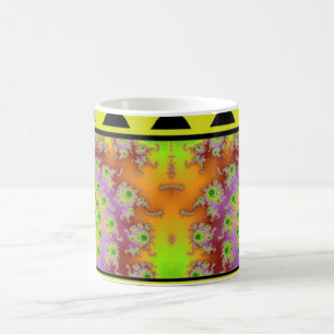Taza De Café Mug Fractal Green Eyed