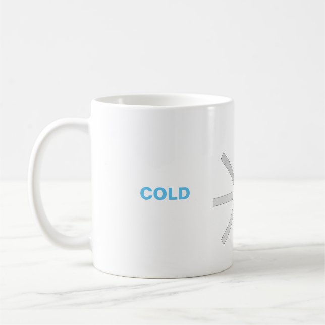 Taza De Café Mug "FRÍO CALIENTE" (Izquierda)