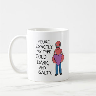 Taza De Café Mug frío, oscuro y salado