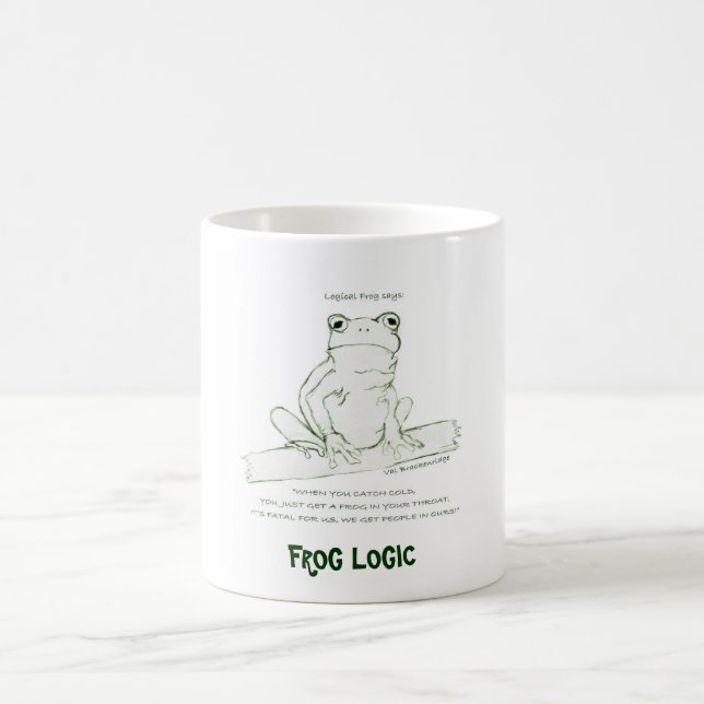 Taza De Café Mug "FROG LOGIC" (Centro)