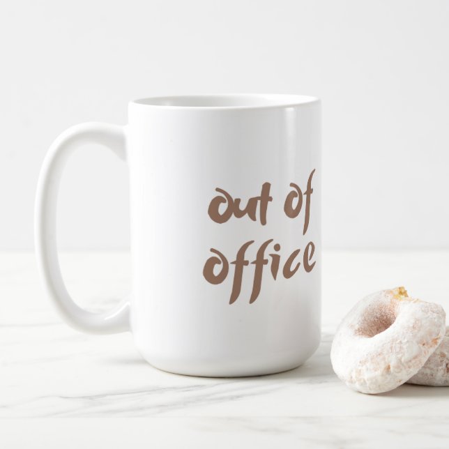 Taza De Café Mug fuera de la oficina (Con donut)