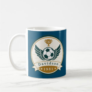 Taza De Café Mug - Fútbol de fútbol - Personalizado - Añadir no