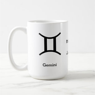 Taza De Café Mug - Géminis glyph