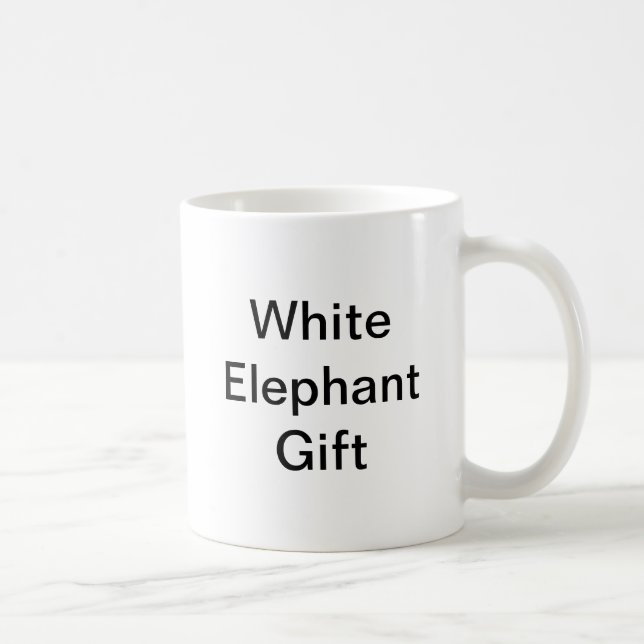 Taza De Café Mug genérica de regalo para elefantes blancos (Derecha)