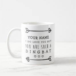 Taza De Café Mug gracioso personalizado de San Valentín - Dingb