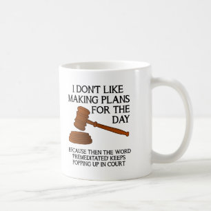 Taza De Café Mug Gracioso Premeditado