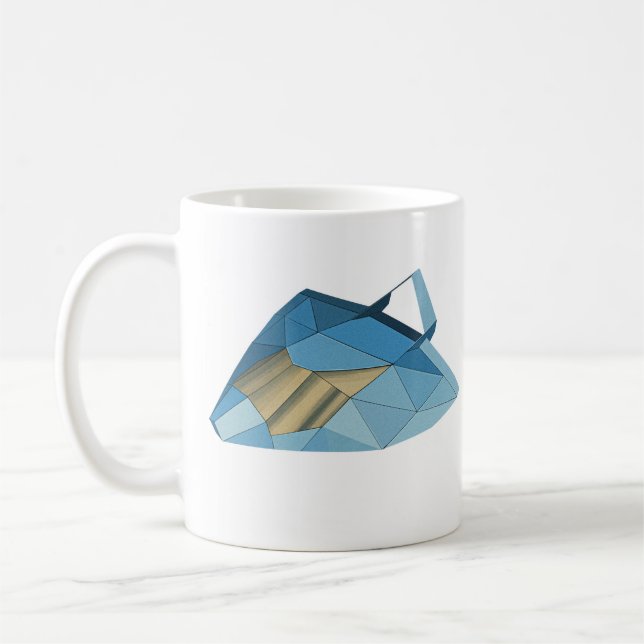 Taza De Café Mug gráfica de dos lados de BatRay (Izquierda)
