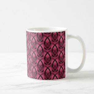 Taza De Café Mug hacia delante de la moda, magenta oscuro
