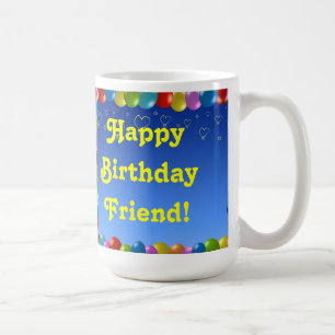Taza De Café Mug Happy Birday Friend
