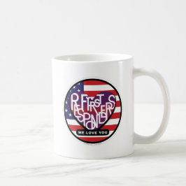 Taza De Café Mug Heart® de los Primeros Respondedores Lover