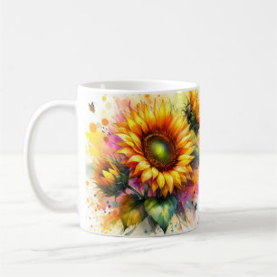 Taza De Café Mug - Hermosos girasoles amarillos