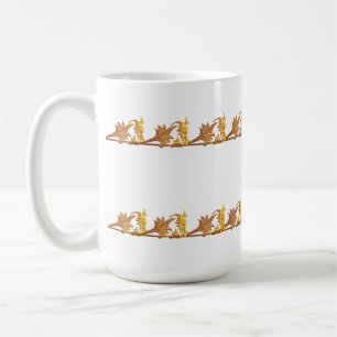 Taza De Café Mug - Hierro del ángulo dorado