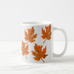 Taza De Café Mug: hoja de arce