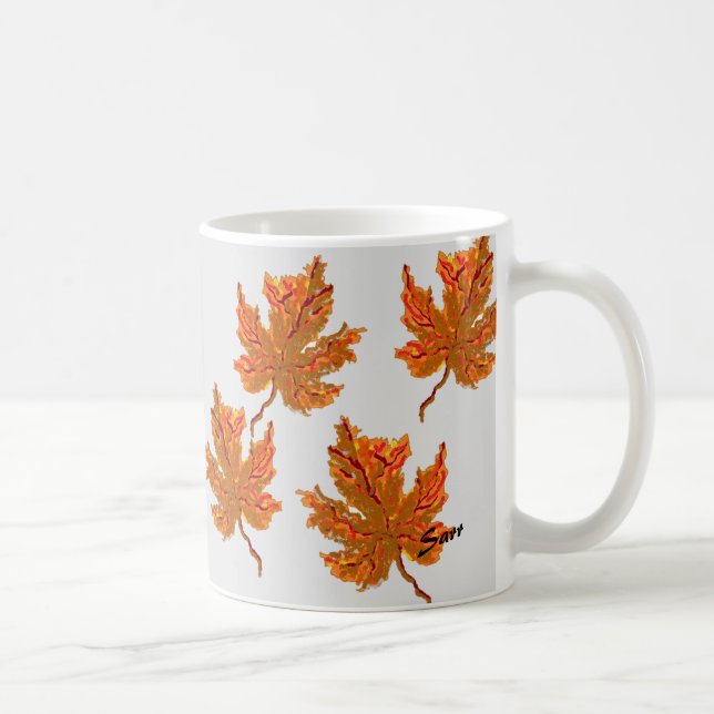 Taza De Café Mug: hoja de arce (Derecha)