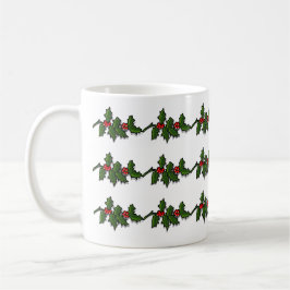 Taza De Café Mug - Hojas y Berries holly