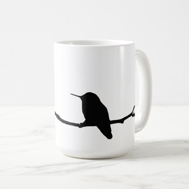 Taza De Café Mug - Hummingbird Silhouette (Anverso derecho)