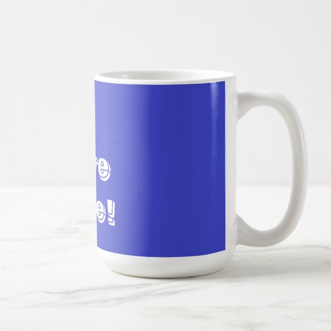 Taza De Café Mug I Love Blue (Derecha)