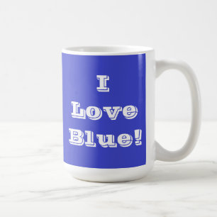 Taza De Café Mug I Love Blue