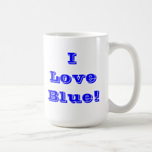 Taza De Café Mug I Love Blue