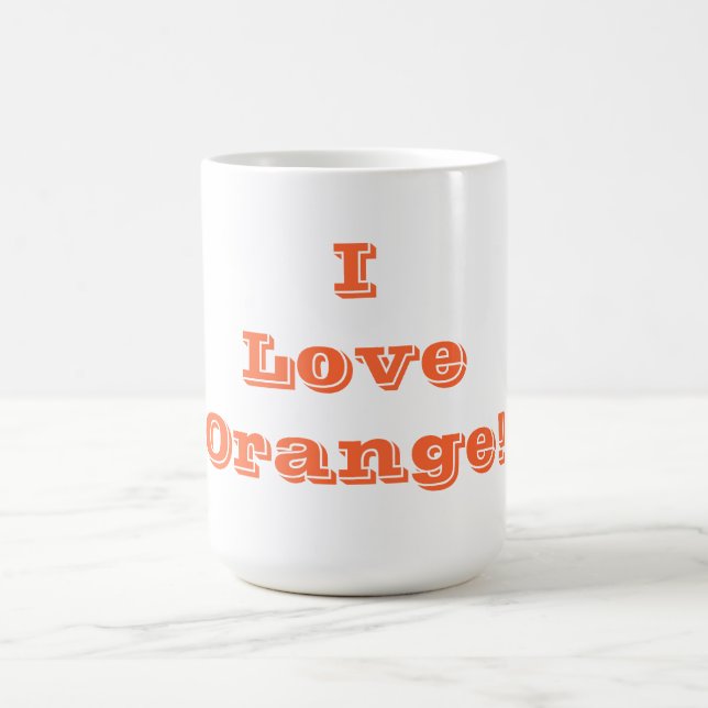 Taza De Café Mug I Love Naranja (Centro)