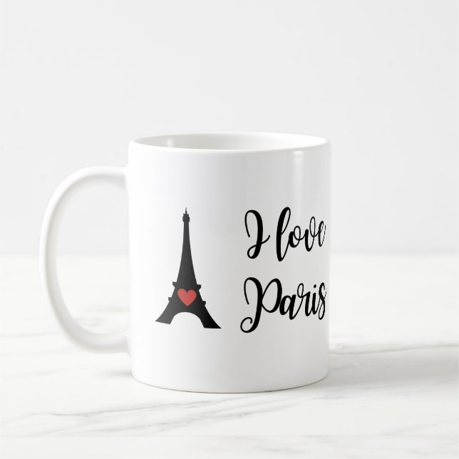 Taza De Café Mug "I Love Paris" (Izquierda)
