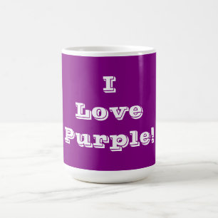 Taza De Café Mug I Love Purple