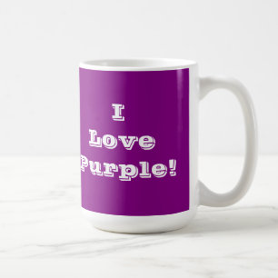 Taza De Café Mug I Love Purple