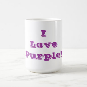 Taza De Café Mug I Love Purple