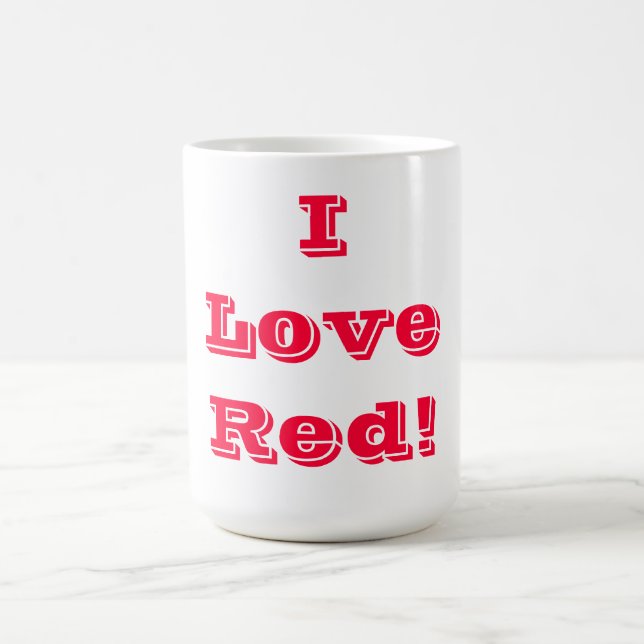 Taza De Café Mug I Love Red (Centro)