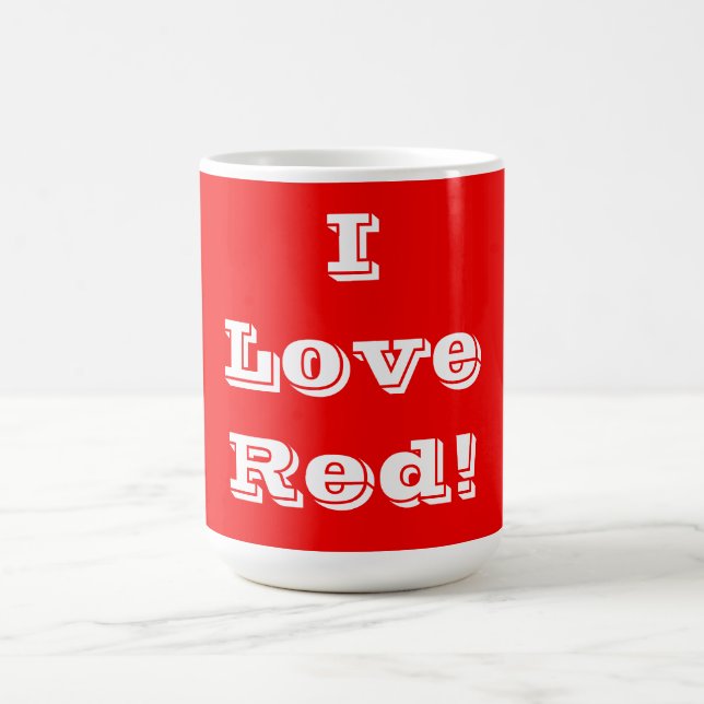 Taza De Café Mug I Love Red (Centro)
