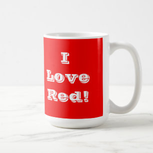 Taza De Café Mug I Love Red