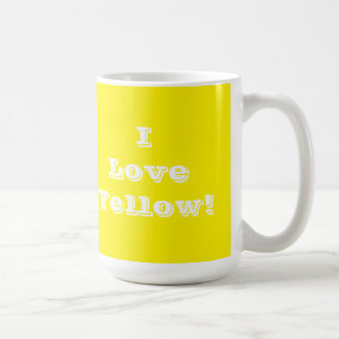 Taza De Café Mug I Love Yellow