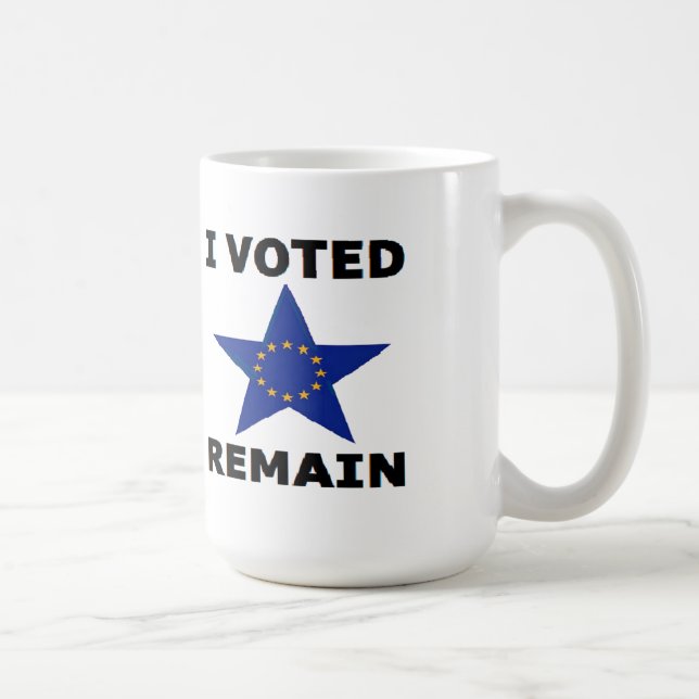 Taza De Café Mug I Votó Quedar (Derecha)