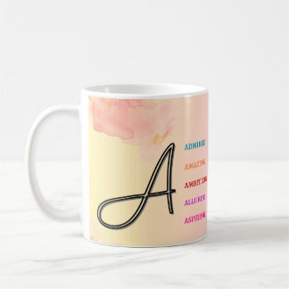 Taza De Café Mug inicial "A" (11 oz)