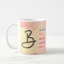 Taza De Café Mug inicial "B" (11 oz)
