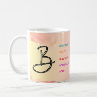 Taza De Café Mug inicial "B" (11 oz)