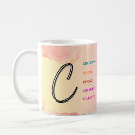 Taza De Café Mug inicial "C" (11 oz)