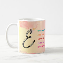 Taza De Café Mug inicial "E" (11 oz)