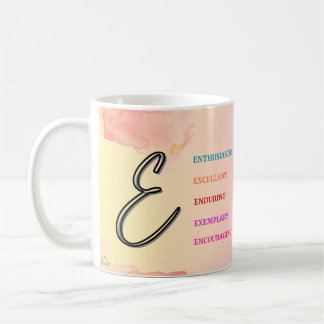 Taza De Café Mug inicial "E" (11 oz)