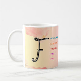 Taza De Café Mug inicial "F" (11 oz)