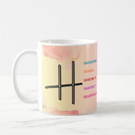 Taza De Café Mug inicial "H" (11 oz)