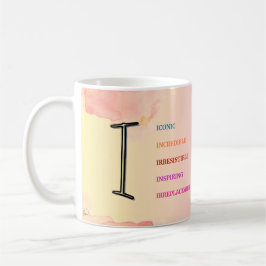 Taza De Café Mug inicial "I" (11 oz)