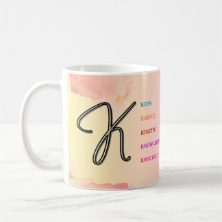 Taza De Café Mug inicial "K" (11 oz)