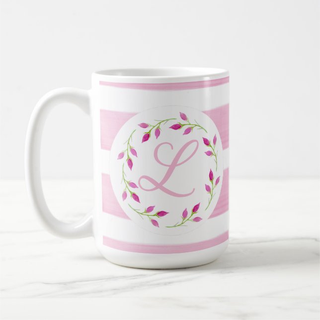 Taza De Café Mug inicial personalizada (Izquierda)